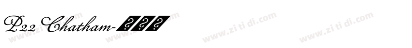 P22 Chatham字体转换